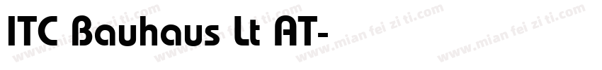 ITC Bauhaus Lt AT字体转换